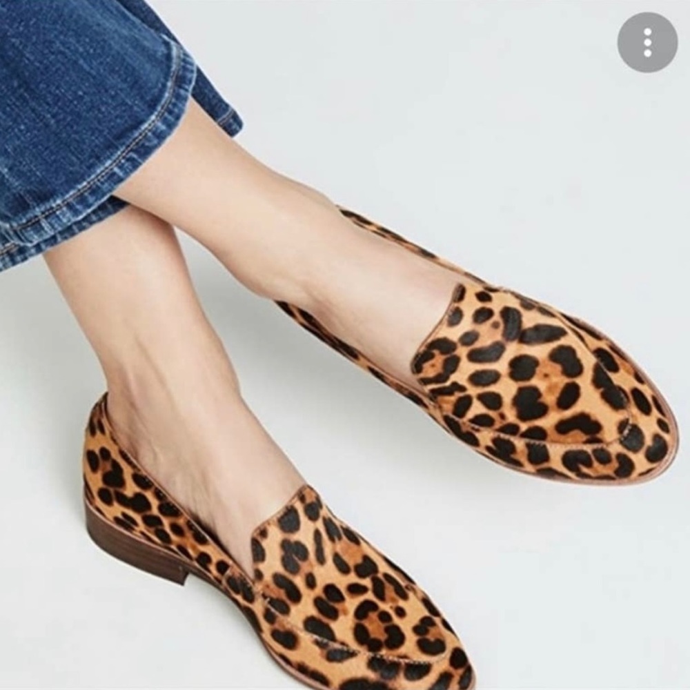 Madewell Leopard Print Calf Hair Orson Loafer